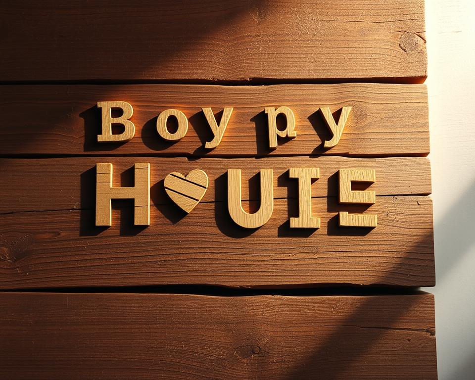 A rustic wooden surface, weathered and textured, with individual hand-carved letters and symbols arranged in a charming, personalized layout. The lighting is soft and warm, casting gentle shadows that accentuate the natural grain and imperfections of the wood. The composition features a balanced, asymmetrical arrangement, with the personalized elements taking center stage. The overall mood is cozy, inviting, and evocative of a homemade, DIY aesthetic suitable for a charming, rustic home decor piece. A rustic wooden surface, weathered and textured, with individual hand-carved letters and symbols arranged in a charming, personalized layout. The lighting is soft and warm, casting gentle shadows that accentuate the natural grain and imperfections of the wood. The composition features a balanced, asymmetrical arrangement, with the personalized elements taking center stage. The overall mood is cozy, inviting, and evocative of a homemade, DIY aesthetic suitable for a charming, rustic home decor piece.
