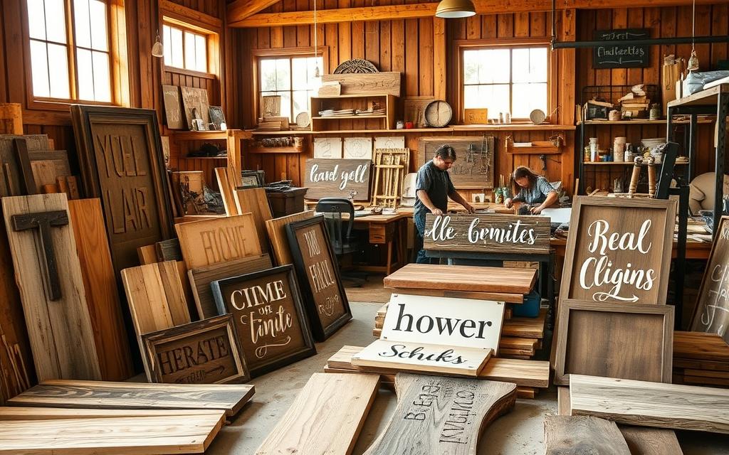 custom wooden signs