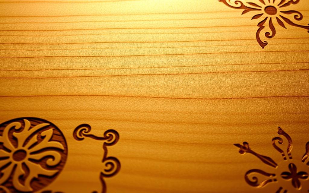 laser engraved wood