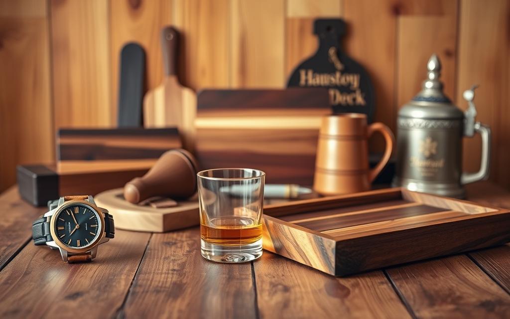 wood gifts for him