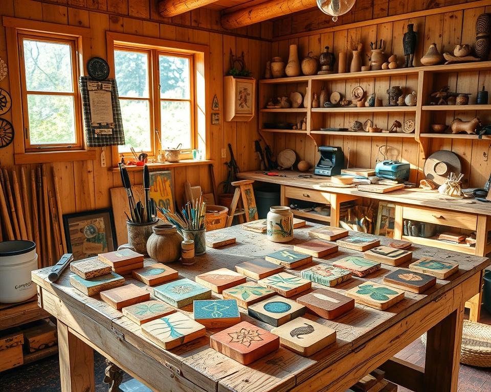 wood painting ideas